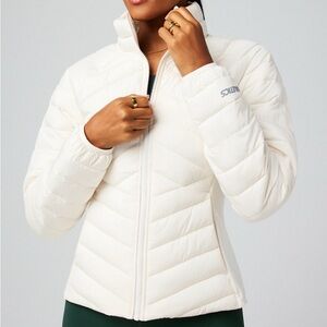 White Quilted Packable Puffer Jacket - Women Fabletics